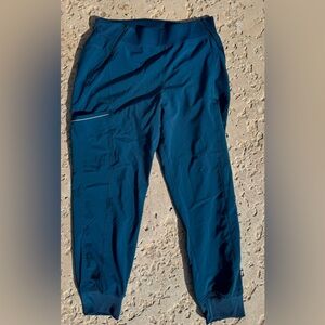 Cherokee Infinity Teal Blue Jogger Scrub Pants